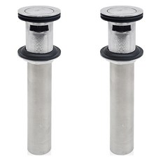 B&Home 洗臉盆一鍵式自動彈跳落水頭 銀色, 2個