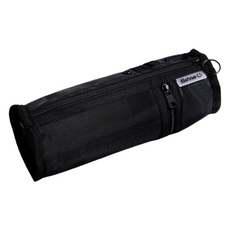 特別商店 圓形網紗鉛筆盒, 黑色, 1個