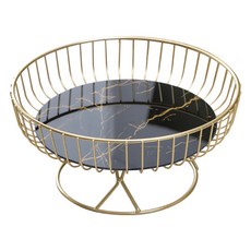 Hanju室內用鐵製零食籃, 黑色, 1個