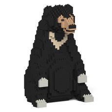 太陽熊野生動物積木 M, 1個, 混合顏色