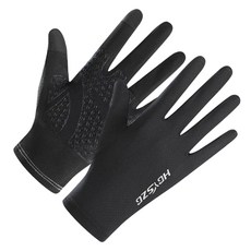 TREX 男用透氣網布登山手套, 1套, 黑色