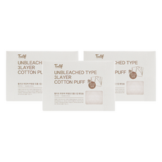 Toolif 加厚3層化妝棉, 100入, 3個