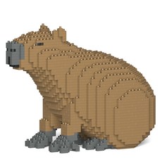 水豚野生動物積木 M, 1個, 混合顏色