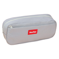 특별한상점 중고등학생 대용량 캔버스 필통 파우치, 그레이, 1개