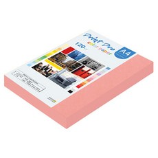 paperculture PrintPro 彩色影印紙 120g No 25 鮭魚色 160張, 160個, A4