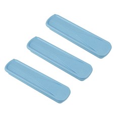 YoGoMoJi 便攜式靜音餐具盒 24cm, 藍色, 3個