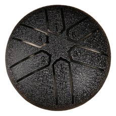 Topia 簡約 6音 迷你 鋼舌鼓 黑色, 單一商品, 1個