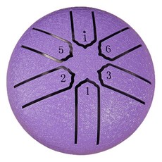 Toppia 簡約 6音 迷你 鋼舌鼓 紫色, 單一商品, 1個