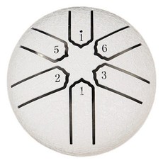 Toppia 簡約6音迷你舌鼓 白色, 單一商品, 1個