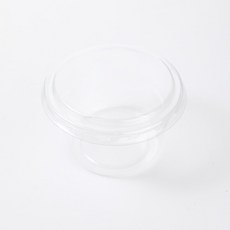 Hanju 圓形瓶裝蛋糕 PET 容器 150ml, 50個, 1入