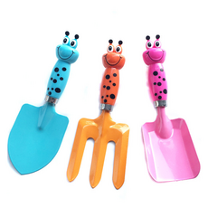 B2WIN 可愛園藝鏟 圓頭 + 方頭 + 叉子 組, 1套