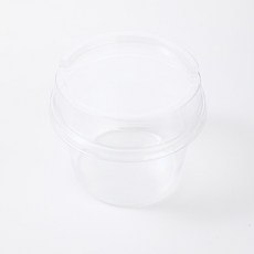 Hanju 圓形瓶裝蛋糕 PET 容器 250ml, 50個, 1入