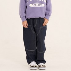 男童 Curnar Kamiel 法式拼布刷毛牛仔褲