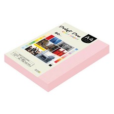 종이문화 프린트프로 칼라복사지 80g No 23 코스모스핑크, A4, 250개