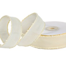 GILGRI 氣泡滾邊禮物包裝緞帶, 1個, 04 米色, 9m