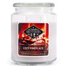 Candle Brothers歐洲雙胞胎蠟燭 大蠟燭, 溫暖壁爐, 1個, 510g