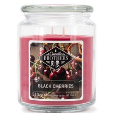 Candle Brothers 歐式雙棕櫚蠟燭 大罐, 黑櫻桃, 1個, 510g