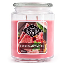 Candle Brothers歐洲雙胞胎蠟燭 大蠟燭, 清新西瓜, 1個, 510g