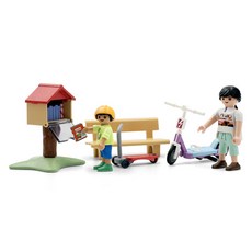 Playmobil 摩比人 兒童與書本交換公仔套裝 71511, 1套