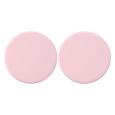실리콘 머그컵 받침, 핑크, 2개