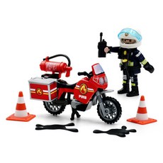 Playmobil 摩比人 消防摩托車公仔套裝 71466, 1套