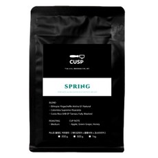 Cusp 春季特調咖啡豆, 1kg, 原豆(未研磨), 1個