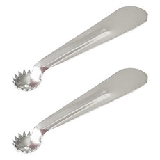 KITCHENCHOIS 居家咖啡 水果番茄蒂頭去除器, 銀色, 2個