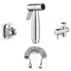 Likes 浴室噴槍 + 分水器 + 5m彈簧軟管 + 壁掛支架套組, 1個