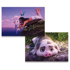 新藝術 迪士尼 海洋奇緣2 幻彩明信片, 1個, #2 海洋奇緣 普亞 嘿嘿