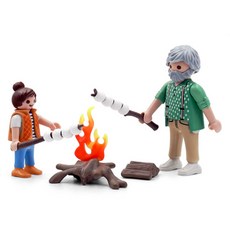 Playmobil 摩比人 棉花糖和營火公仔 71513, 1個