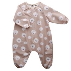 IAMBEBE 幼兒比熊犬全身防水美術袍, 米色