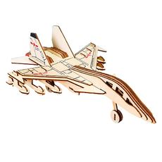 Laventia 手工拼圖飛機模型 Type 4, 單一顏色, 37件, 1個