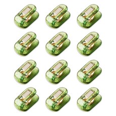 KHOHIMO 床鋪棉被套固定夾 12入 4W376, 12個, 綠色