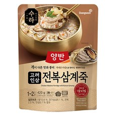 양반 동원 수라 고려 인삼 전복 삼계죽, 420g, 1개