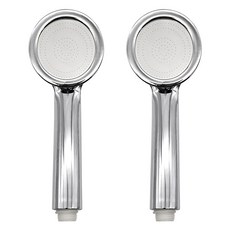 B&Home鍍鉻微孔增壓淋浴蓮蓬頭, 銀色, 2個