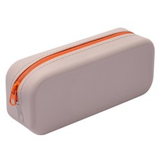 Heyjoy 簡約矽膠筆袋, 粉紅色, 1個