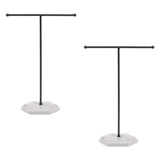 KHOHIMO 飾品展示架 4W402, 2個, 黑色 + 白色