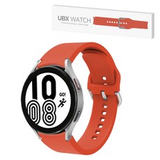 unboxing Galaxy Watch 矽膠運動錶帶 20mm, 4 橘紅色, 1個