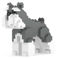 JEKCA 迷你雪納瑞狗狗積木 M 大型, 1個, 混合顏色