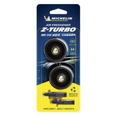 미쉐린 제트터보 차량용 벤트형 통풍구 방향제 2ml x 2p, 체리향, 1세트