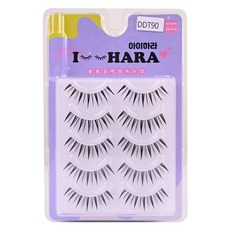 IHara Petit-up 假睫毛 5對 DDT90, 黑色, 1個