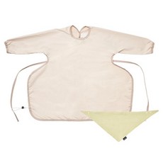 도노도노 맘마존 자기주도 이유식 방수 턱받이 + 거즈 턱받이 세트, 올리브, 1세트