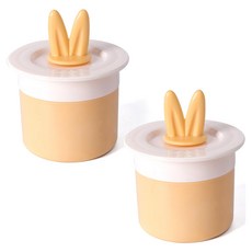 MONACO OLIVE 粉彩兔子洗臉起泡器, 黃色, 2個