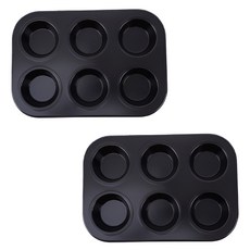 Modern Pick 家用烘焙6格瑪芬烤盤, 2個