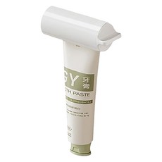 잇곰 360도 회전식 무타공 벽걸이 치약짜개, 화이트, 1개