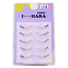 IHara 下睫毛 5對 U02, 黑色, 1個