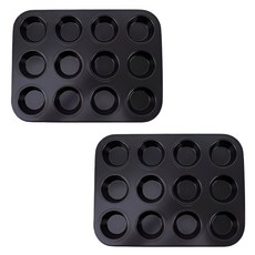 Modern Pick家用烘焙瑪芬烤盤 12格, 2個
