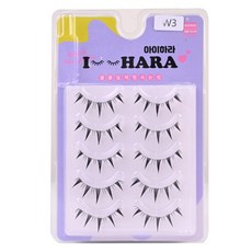 IHara Petit Up 假睫毛 5對 W3, 1個, 黑色