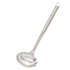 Kitchen Blooming 不鏽鋼 304 麵勺, 銀色(握柄), 1個