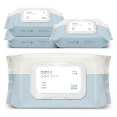 Daily Water 簡便一張濕拖把清潔布 蓋型 30張, 4個